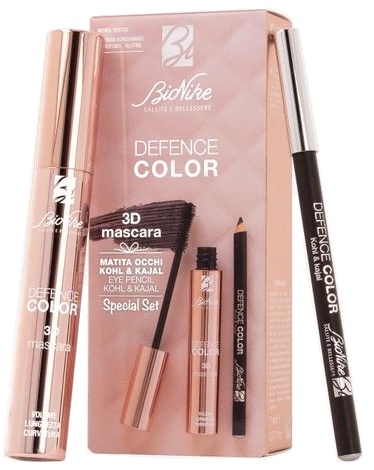 DEFENCE COLOR SPECIAL SET OCCHI MASCARA 3D + MATITA KHOL & KAJAL - Gruppofarmastore.it