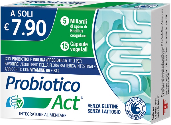 PROBIOTICO ACT 15 CAPSULE VEGETALI - Gruppofarmastore.it