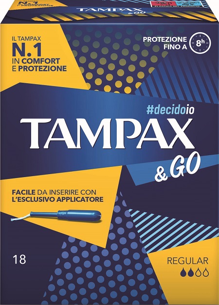 TAMPAX &GO REGULAR 18 PEZZI - Gruppofarmastore.it