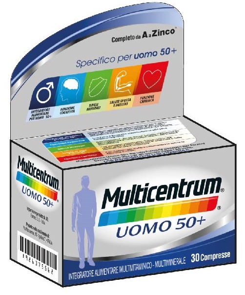 MULTICENTRUM UOMO 50+ 30 COMPRESSE - Gruppofarmastore.it