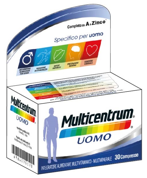 MULTICENTRUM UOMO 30 COMPRESSE - Gruppofarmastore.it