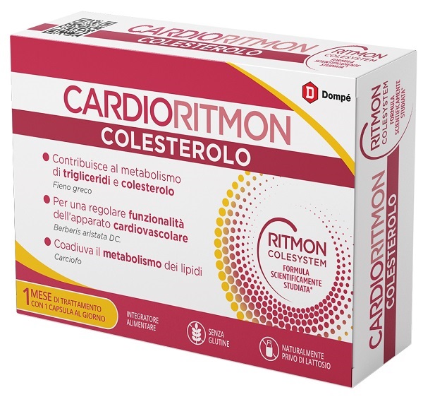 CARDIORITMON COLESTEROLO 30 CAPSULE - Gruppofarmastore.it