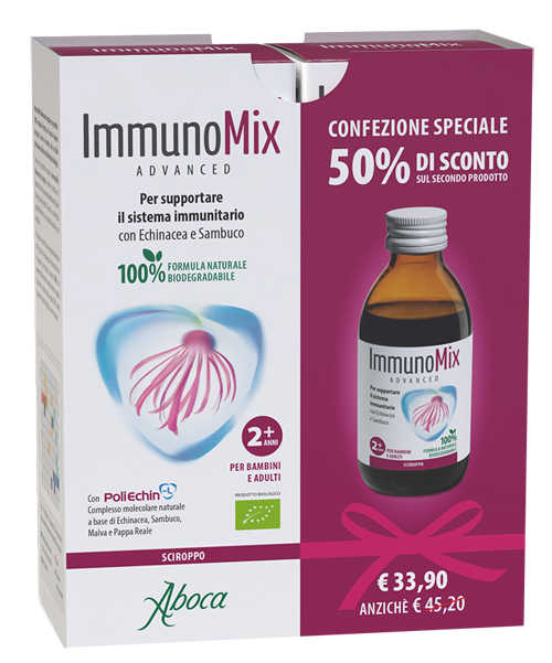 IMMUNOMIX ADVANCED SCIROPPO CONFEZIONE SPECIALE 2 PEZZI - Gruppofarmastore.it