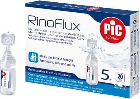 RINOFLUX SOLUZIONE IPERTONICA NASALE PIC 20 FIALE 5 ML - Gruppofarmastore.it