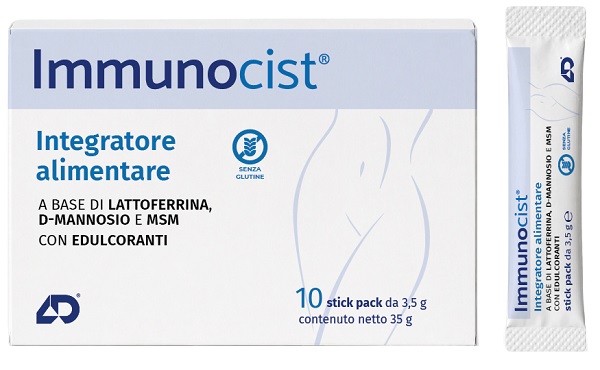 IMMUNOCIST 10 STICK PACK DA 3,5 G CON EDULCORANTI SENZA GLUTINE - Gruppofarmastore.it