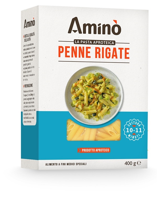AMINO' LA PASTA APROTEICA PENNE RIGATE 400 G - Gruppofarmastore.it