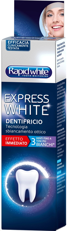 RAPID WHITE DENTIFRICIO EXPRESS WHITE 75ML - Gruppofarmastore.it