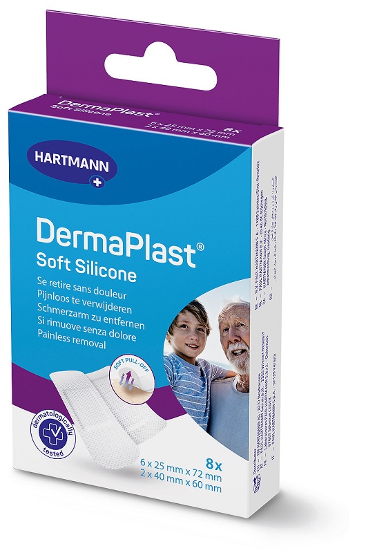 DERMAPLAST SOFT SILICONE CEROTTO 2 FORMATI 8 PEZZI - Gruppofarmastore.it