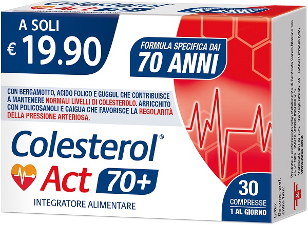 COLESTEROL ACT 70+ 30 COMPRESSE - Gruppofarmastore.it