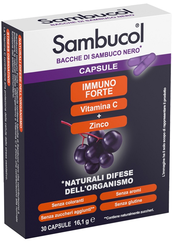 SAMBUCOL IMMUNOFORTE 30 CAPSULE - Gruppofarmastore.it