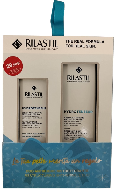 RILASTIL COFANETTO NATALE IDRATAZIONE DELICATA 1 RILASTIL AQUA SENSITIVE CREMA LEGGERA 40 ML + 1 RILASTIL AQUA SENSITIVE GEL CONTORNO OCCHI 15 ML - Gruppofarmastore.it