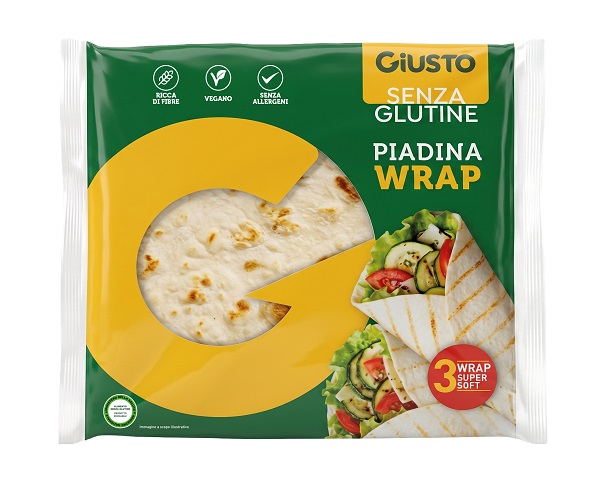 GIUSTO SENZA GLUTINE WRAP CON AVENA 3 PEZZI DA 56 G - Gruppofarmastore.it