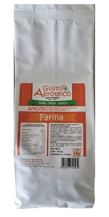 GUSTO APROTEICO FARINA PANE/PIZZA/DOLCI 500 G - Gruppofarmastore.it