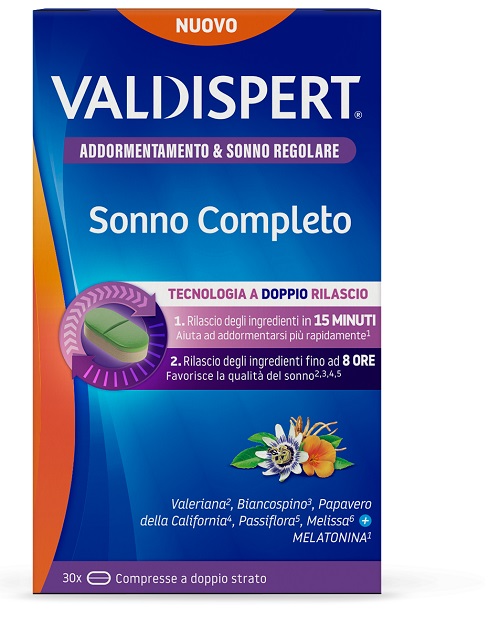 VALDISPERT SONNO COMPLETO 30 COMPRESSE A DOPPIO STRATO - Gruppofarmastore.it