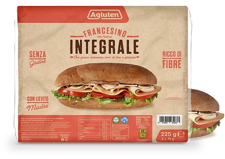 AGLUTEN FRANCESINO FARINA INTEGRALE 225 G - Gruppofarmastore.it