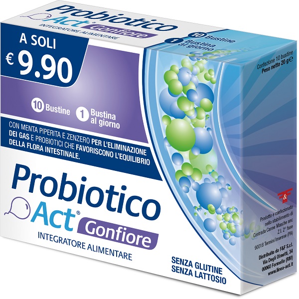 PROBIOTICO ACT GONFIORE 10 BUSTINE - Gruppofarmastore.it