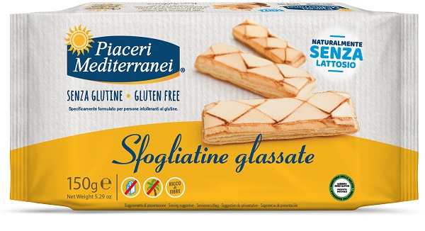 PIACERI MEDITERRANEI SFOGLIATINE GLASSATE 150 G - Gruppofarmastore.it