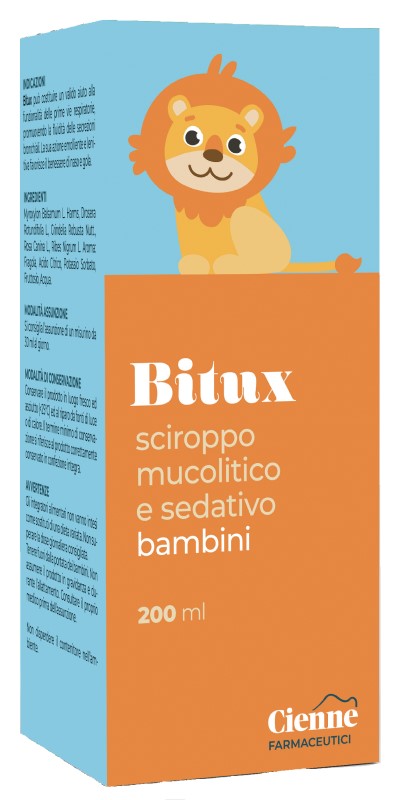 BITUX SCIROPPO MUCOLITICO E SEDATIVO BAMBINI 200 ML - Gruppofarmastore.it