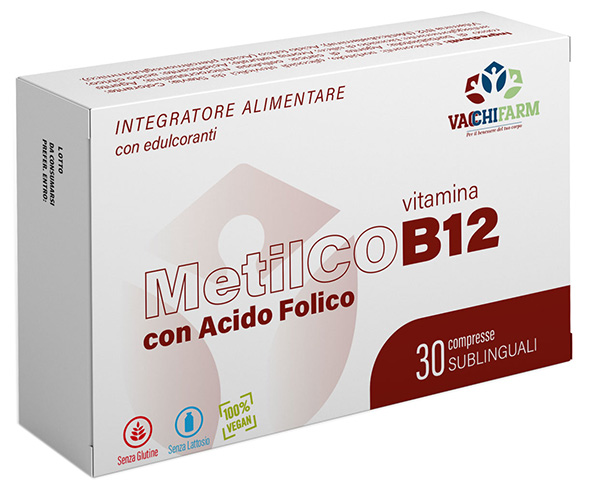 METILCOB12 30 COMPRESSE SUBLINGUALI 500MG CON EDULCORANTI SENZA GLUTINE E LATTOSIO - Gruppofarmastore.it