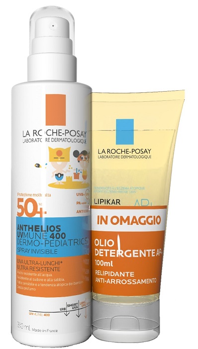 ANTHELIOS SPRAY UVMUNE DERMOPED 200 ML + OLIO 100 ML - Gruppofarmastore.it