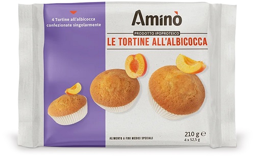 AMINO' LE TORTINE ALBICOCCA 4 PEZZI DA 52,5 G - Gruppofarmastore.it