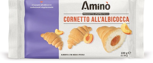 AMINO' CORNETTO ALBICOCCA 4 PEZZI DA 55 G - Gruppofarmastore.it