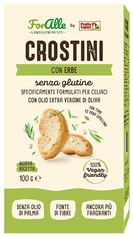 FORALLE CROSTINI ALLE ERBE 100 G - Gruppofarmastore.it