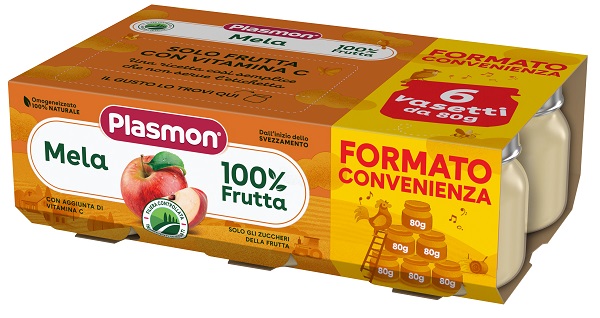 PLASMON OMOGENEIZZATO MELA 6X80 G - Gruppofarmastore.it