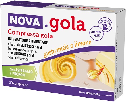 NOVA GOLA MIELE LIMONE 20 COMPRESSE - Gruppofarmastore.it