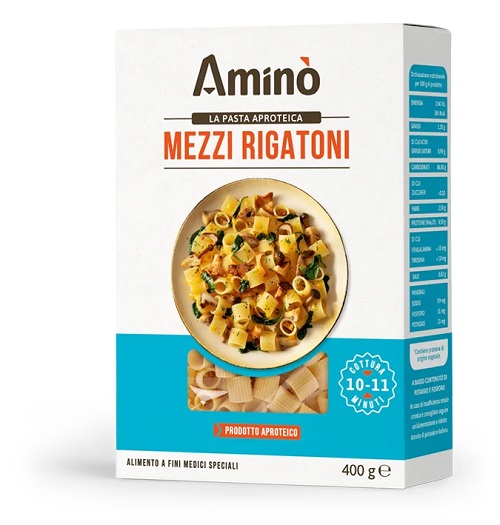 AMINO' MEZZI RIGATONI APROTEICI 400 G - Gruppofarmastore.it