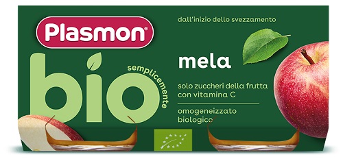 PLASMON OMOGENEIZZATO BIO MELA 2 VASETTI X 80 G - Gruppofarmastore.it