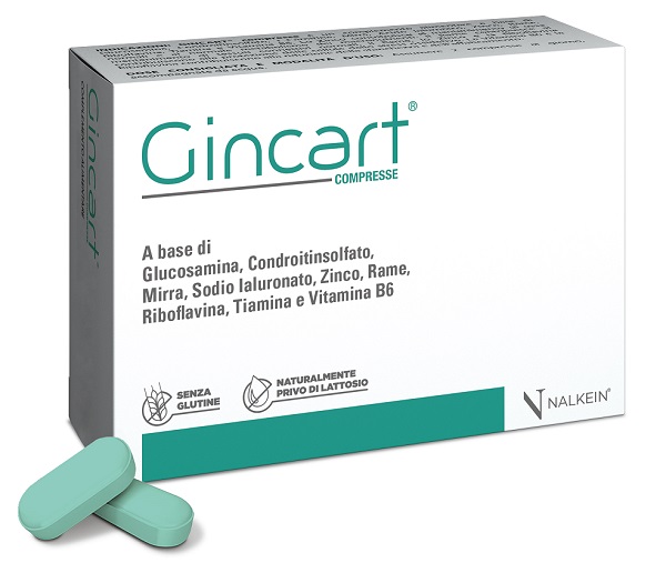 GINCART 30 COMPRESSE RIVESTITE DA 1,25 G SENZA GLUTINE NATURALMENTE PRIVO DI LATTOSIO - Gruppofarmastore.it