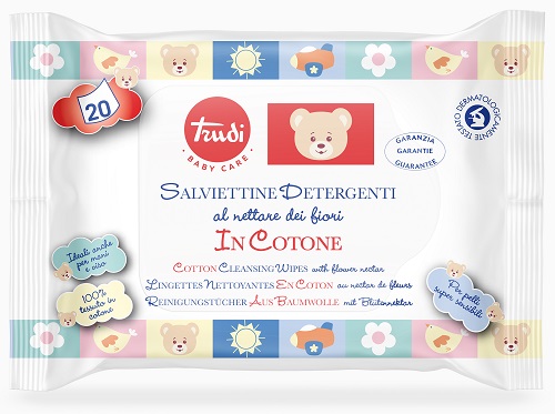 TRUDI BABY CARE SALVIETTE COTONE 20 PEZZI - Gruppofarmastore.it