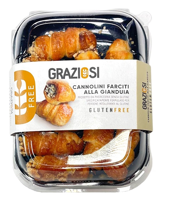 CANNOLINI FARCITI GIANDUJA SENZA GLUTINE 150 G - Gruppofarmastore.it