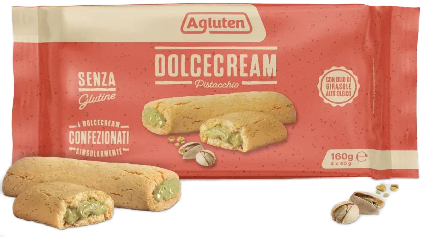 AGLUTEN DOLCECREAM PISTACCHIO 4 X 40 G - Gruppofarmastore.it