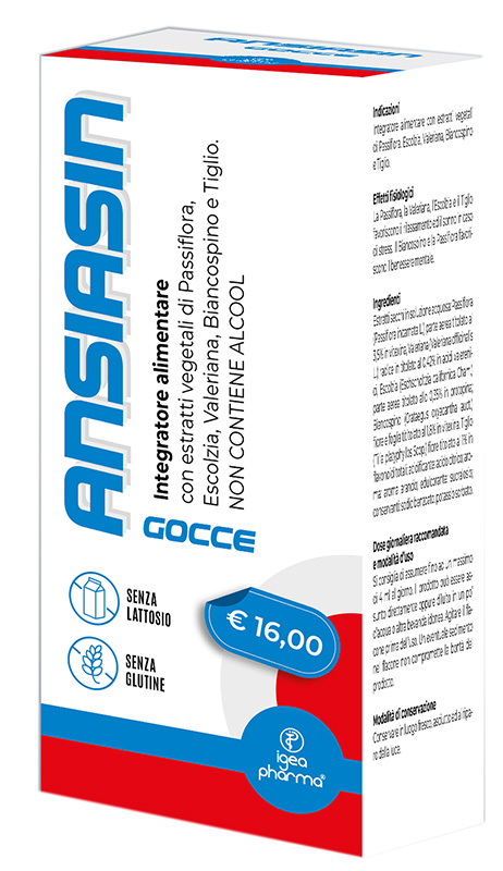 ANSIASIN GOCCE 30 ML SENZA LATTOSIO SENZA GLUTINE NON CONTIENE ALCOOL - Gruppofarmastore.it