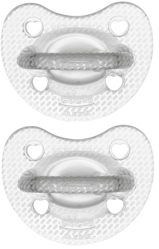 CHICCO GOMMOTTO SILICONE CRYSTAL 2-6 MESI 2 PEZZI - Gruppofarmastore.it