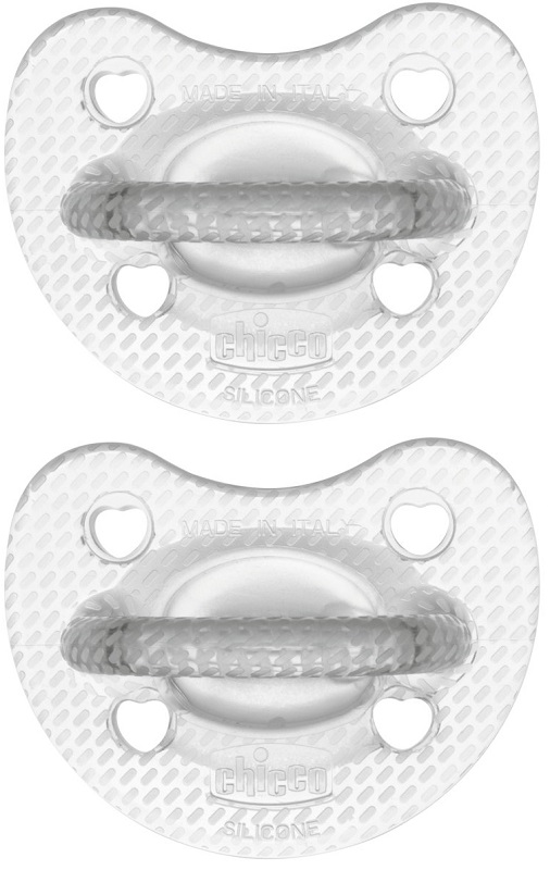 CHICCO GOMMOTTO SILICONE CRYSTAL 6-16 MESI 2 PEZZI - Gruppofarmastore.it
