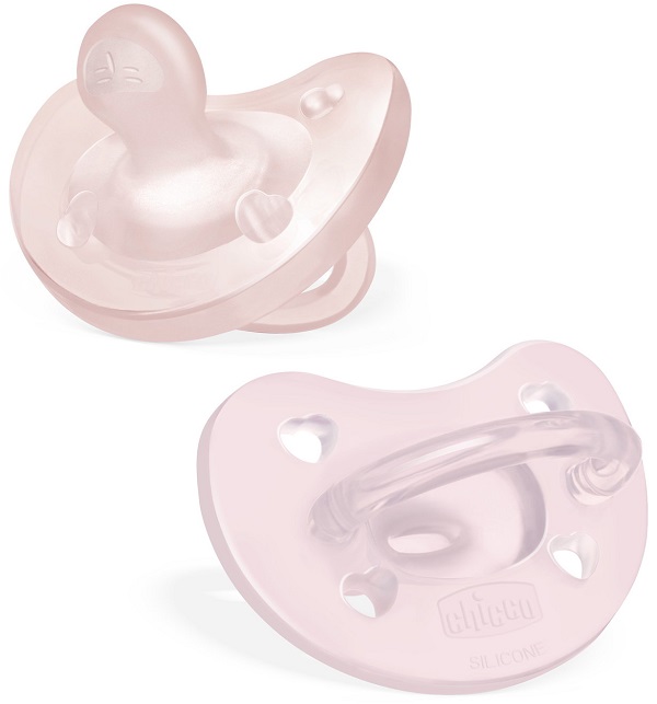 CHICCO GOMMOTTO SILICONE ROSA 2-6 MESI 2 PEZZI - Gruppofarmastore.it