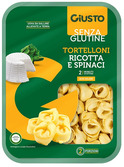 GIUSTO SENZA GLUTINE TORTELLONI RICOTTA E SPINACI 250 G - Gruppofarmastore.it