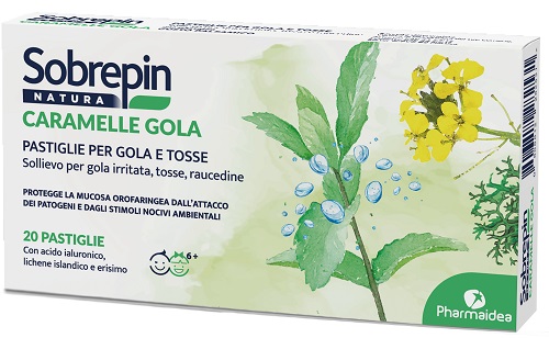 SOBREPIN NATURA CARAMELLA GOLA 20 PASTIGLIE - Gruppofarmastore.it