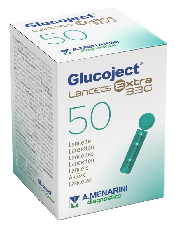 LANCETTA PUNGIDITO GLUCOJECT EXTRA GAUGE 33 50 PEZZI - Gruppofarmastore.it