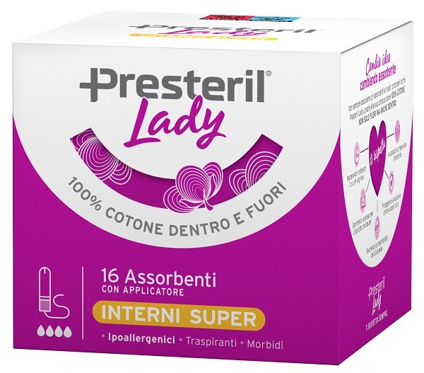 LADY PRESTERIL  ASSORBENTE INTERNO COMPACT SUPER PLUS 16 PEZZI - Gruppofarmastore.it