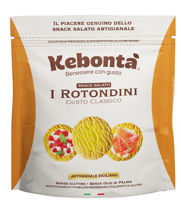 KEBONTA' I ROTONDINI SNACK SALATO GUSTO CLASSICO 150 G + 30 G IN OMAGGIO - Gruppofarmastore.it