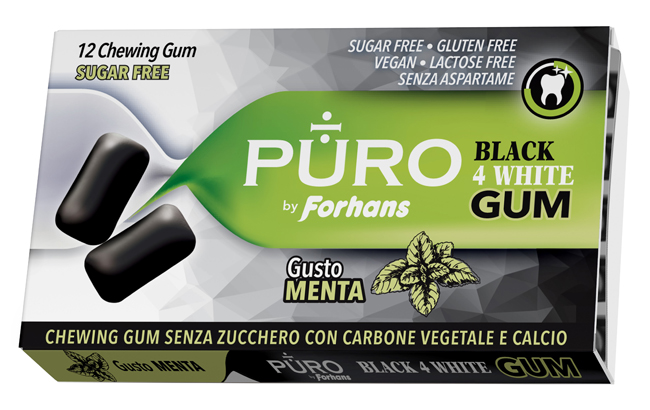 PURO BY FORHANS BLACK4WHITE 12 GOMME DA MASTICARE - Gruppofarmastore.it