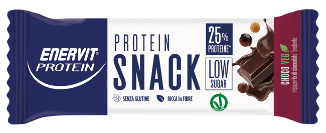 ENERVIT PROTEIN SNACK CHOCO VEG LOW SUGAR 33 G X 25 PEZZI - Gruppofarmastore.it