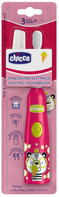 CHICCO SPAZZOLINO ELETTRICO PANDA ROSA - Gruppofarmastore.it