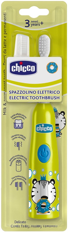 CHICCO SPAZZOLINO ELETTRICO TIGRE GIALLO - Gruppofarmastore.it