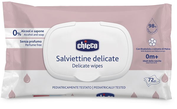 CHICCO SALVIETTE DELICATE 72 PEZZI PLAQUE - Gruppofarmastore.it