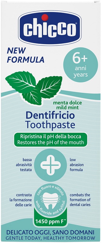 CHICCO DENTIFRICIO 6 ANNI+ MENTA DOLCE 50 ML - Gruppofarmastore.it